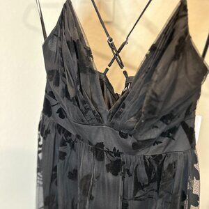 Crisscross Lace Bodice Maxi Dress | NWT Large